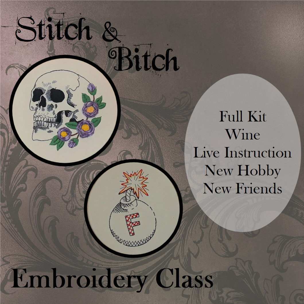 Stitch & Bitch Embroidery Class