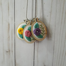 Load image into Gallery viewer, floral embroidered pendants
