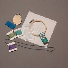 Load image into Gallery viewer, mini embroidery necklace kit
