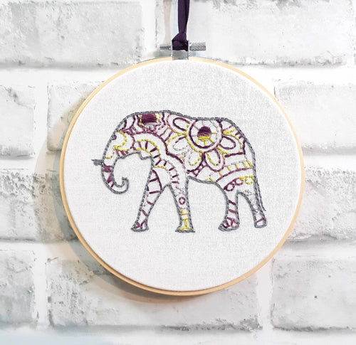 elephant embroidery