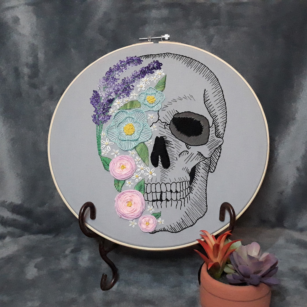 Floral skull