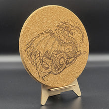 Load image into Gallery viewer, Dragon Cork Trivet
