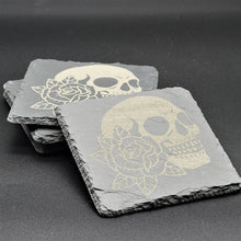 Load image into Gallery viewer, Skull Slate Coasters
