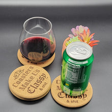 Load image into Gallery viewer, Funny Cork Coasters Make Us Classy
