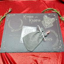 Load image into Gallery viewer, Krampus Slate Charcuterie Board Set
