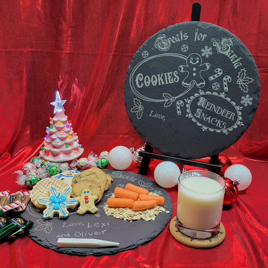 Cookie for Santa Slate Tray