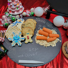 Load image into Gallery viewer, Cookie for Santa Slate Tray
