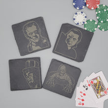 Load image into Gallery viewer, Movie Monsters Slate Coasters
