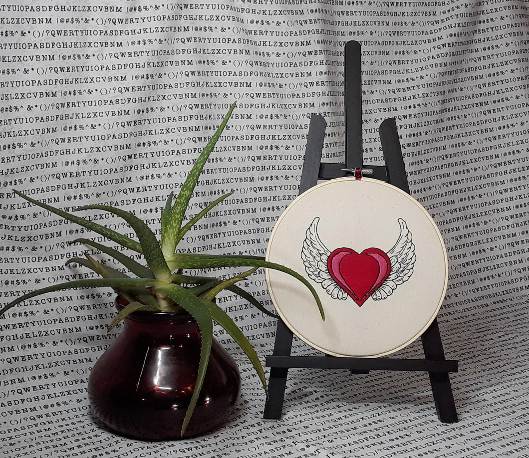 tattoo heart embroidery