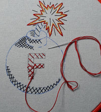 Load image into Gallery viewer, F Bomb Printed Embroidery Fabric
