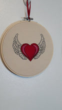 Load image into Gallery viewer, heart with wings embroidery
