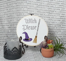 Load image into Gallery viewer, witch please embroidery kit
