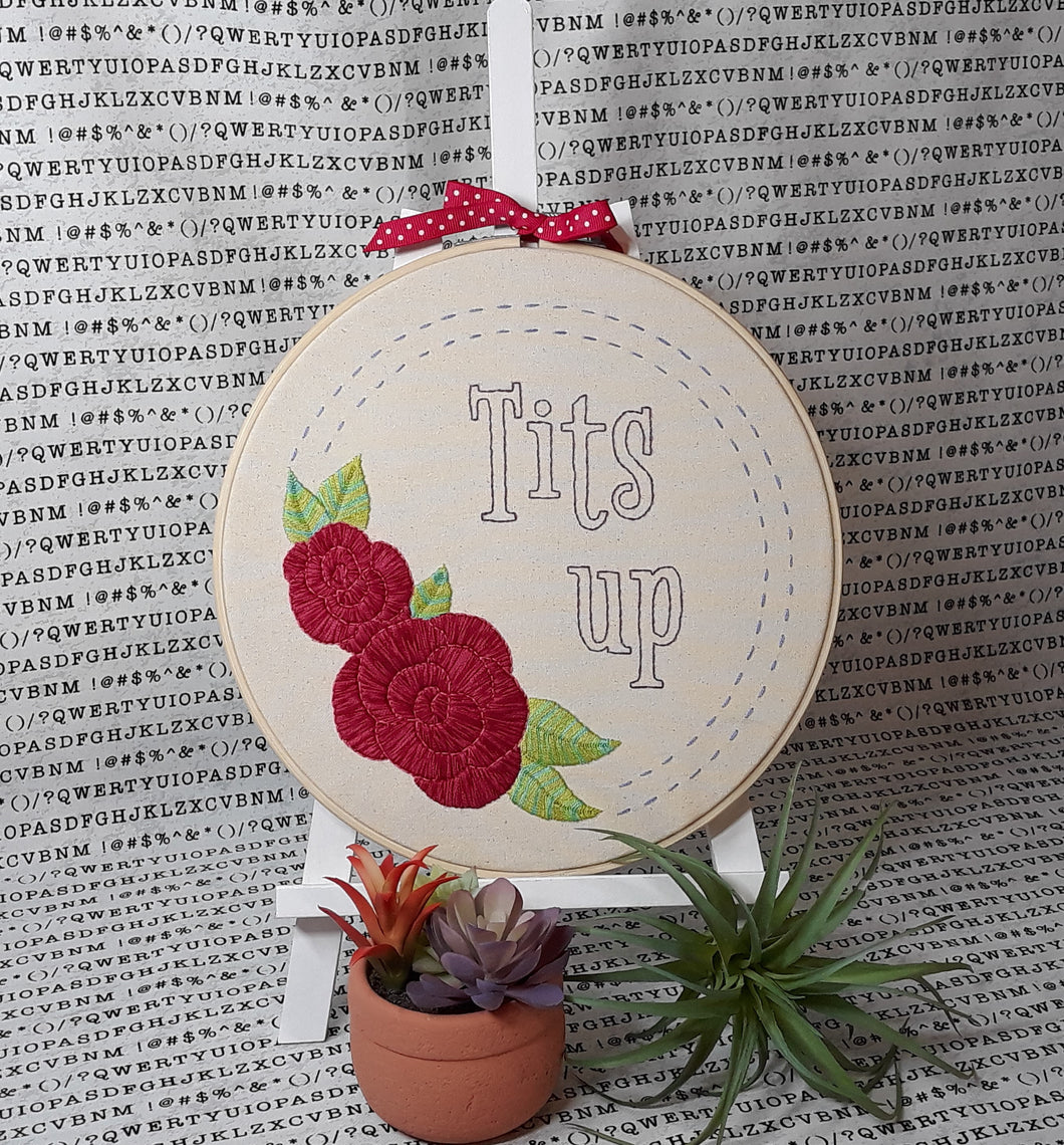tits up embroidery