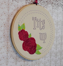 Load image into Gallery viewer, Tits Up Embroidery Kit 9&quot;
