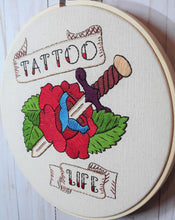 Load image into Gallery viewer, Tattoo Life Printed Embroidery Fabric
