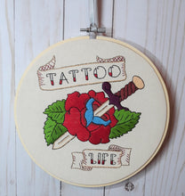 Load image into Gallery viewer, tattoo style embroidery
