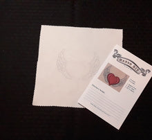 Load image into Gallery viewer, Tattoo Heart Printed Embroidery Fabric
