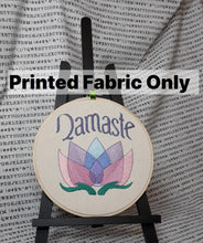 Load image into Gallery viewer, Namaste Lotus Printed Embroidery Fabric
