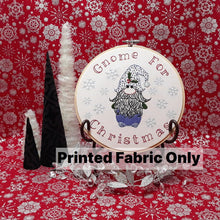 Load image into Gallery viewer, Gnome For Christmas Printed Embroidery Fabric
